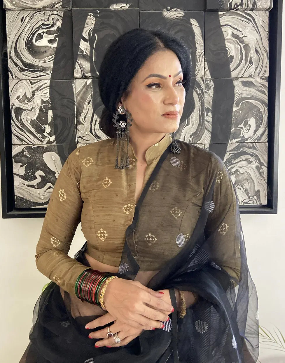 Olive Green Blouse