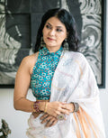 Teal Halter Blouse