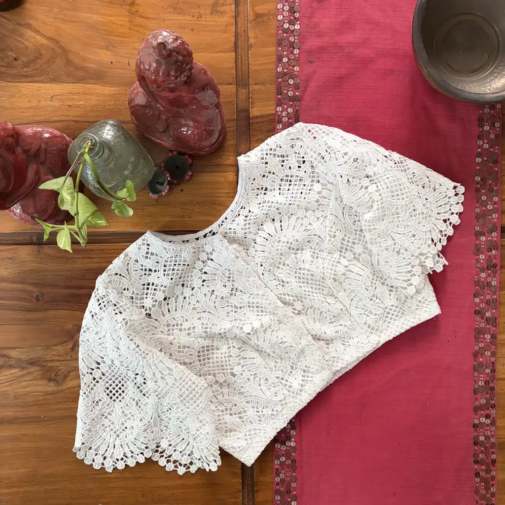 Ivory Crochet Lace Blouse