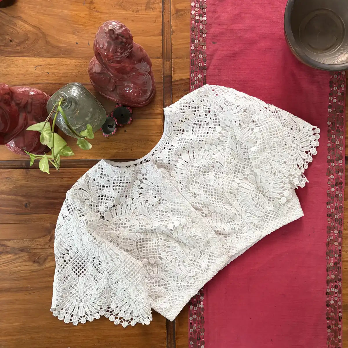 Ivory Crochet Lace Blouse