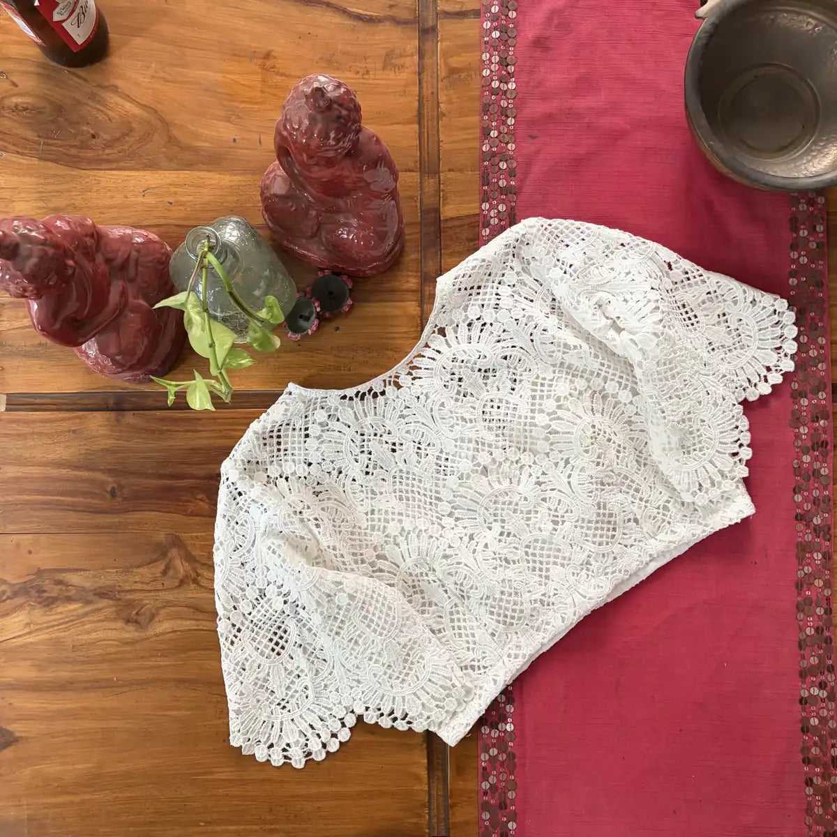 Ivory Crochet Lace Blouse