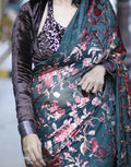 Purple Halter Sets Blouse