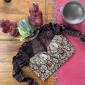 Aubergine Velvet Brocade Blouse