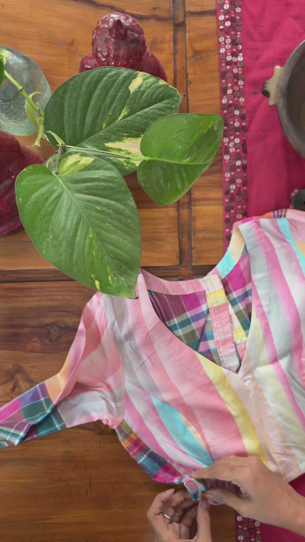 CC023 Pastel Stripe Blouse